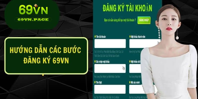 Điền thông tin biểu mẫu đăng ký tạo tài khoản 